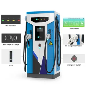 XYDF New Energy 60Kw 120Kw Pistola doble GBT,CCS1,CCS2,CHADEMO Cargador Ev Estación de carga súper rápida Fabricante de cargadores de automóviles