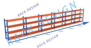 עמיד ללא מסגרת מתכת מתכווננת מגלשת 5 שכבה אחסון מדף מדף מתכת racking - Product Image 6