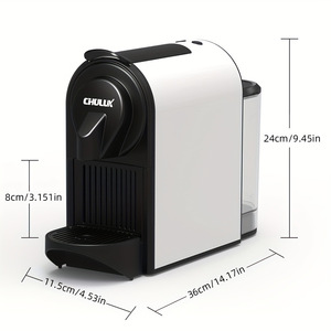 Cafetera Italiana de Cápsulas Chulikes, Espresso, Totalmente Automática, para Hogar u Oficina, Pequeña, con Molinillo Integrado, de Plástico, para Más de 15 Tazas - Product Image 4