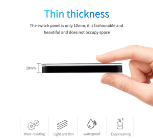 Cảm ứng ánh sáng chuyển đổi cảm biến EU tiêu chuẩn Tempered Crystal Glass bảng điều chỉnh 4 colorpower 1 Gang 1 cách <span class=keywords><strong>220V</strong></span> Tường Đèn Thiết bị chuyển mạch trên Off - Product Image 4