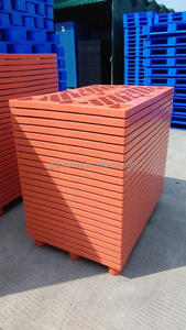 Nestable Disposable Export Nine Feet Skids Recycled Black HDPE PP <strong>Plastic</strong> Pallet 1200*1000mm 1200x1000mm 120x100cm 1200*1000cm - Product Image 6