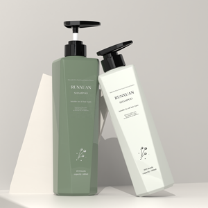 Runxuan trong suốt màu hồng 680ml nhựa tóc điều hòa <span class=keywords><strong>container</strong></span> 500ml người phụ nữ cơ thể Lotion Chai PET rỗng chai dầu gội đầu - Product Image 4