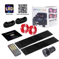Nuevo Letrero LED Flexible Portátil para Automóvil, Panel LED Programable por USB, Pantalla de Mensajes Desplazables, Ajuste Universal, Actualización Retrofit