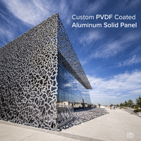 Panneau mural en aluminium perforé sculpté de haute qualité, revêtu de PVDF, pour bardage extérieur à persiennes réglables