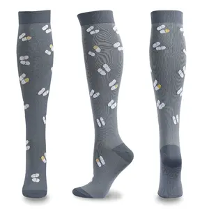 20-30 MmHg Medical Nurse Socks Quick Dry Circulation Compression Socks
