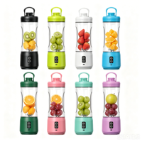 Draagbare fabrieksreis-sapcentrifuge, USB oplaadbaar, makkelijk mee te nemen, mini fruitblender voor smoothies en shakes onderweg, voor buiten, camper, sportschool
