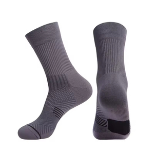 Wholesale Men's Summer <b>Breathable</b> Cotton Ankle <b>Socks</b> – High Knitted Sports Running <b>Socks</b> Stripe Anti-Bacterial Sport <b>Socks</b> - Product Image 3