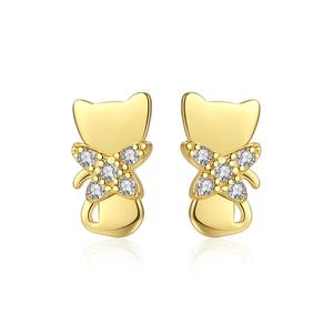 <span class=keywords><strong>Orecchini</strong></span> CZCITY in <span class=keywords><strong>Argento</strong></span> 925 Coreano con Zirconi per Donne, Design a Forma di Animale, Gioielli di Lusso, <span class=keywords><strong>Orecchini</strong></span> a Forma di <span class=keywords><strong>Gatto</strong></span> - Product Image 1