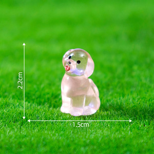 Figuras de Perro en Miniatura Luminosas de Resina para Esconder, Adornos Artesanales para Manualidades, Recuerdos de Fiesta, Decoración de Estatuas, Llaveros y Abalorios - Product Image 6