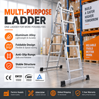 Aluminiumleiter mit Plattform-Stufenaufgang, Ausziehleiter, Haushalts-Zweistufen-Klappleiter für den Außenbereich