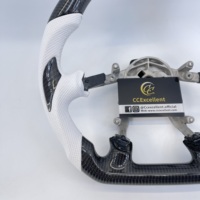 Volant en fibre de carbone véritable personnalisé de qualité supérieure pour Chevrolet Corvette C5 Z06 ZR1 1997-2004 avec poignées ergonomiques