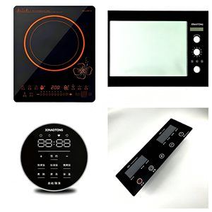 Panneau de commande mural OEM personnalisé en PC, résistant à l'huile, pour chauffage de salle de bain, avec clavier tactile et écran adhésif imprimé - Product Image 1