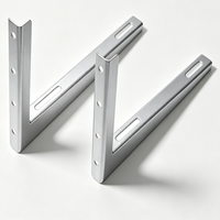 Support triangulaire en forme de L pour unité extérieure de climatiseur en acier inoxydable 304/316 épaissi sur mesure
