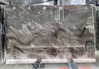 Slab Kuarsa Alam Brazil Black Phantom Poles Transparan Desain Interior Modern untuk Ruang Tamu dan Dapur Villa