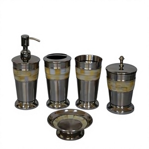 Accessoires de salle de bains de collection de vadrouille polie en métal d'acier inoxydable - Product Image 1
