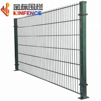 Panel de Malla de Acero Soldada para Perímetro Comercial, Cerca de Doble Alambre con Modelado 3D, Galvanizado en Caliente, Personalizable