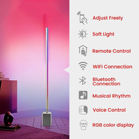 Lampu Atmosfer Lantai RGB Cerdas DC24V IP20 Dapat Diredupkan Kontrol Aplikasi Seluler Dekorasi Ritme Musik Natal Dalam Ruangan