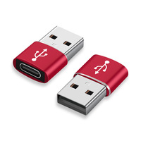 Adaptador USB-C a USB 3.0 para Carga Rápida y Sincronización de Datos, Tipo-C Hembra a USB-A Macho para PC y Teléfonos Móviles