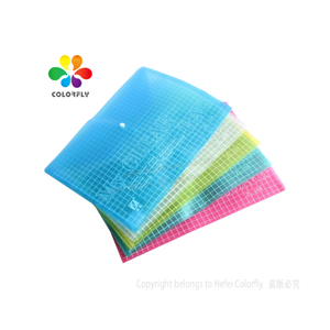 A4 Kích thước rõ ràng tập tin túi PP nhựa phong bì nút thư mục tập tin Pocket Poly nộp hồ sơ phong bì tài liệu chủ - Product Image 4