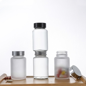 Frasco de Vidro Fosco Vazio para Cápsulas de Remédio com Logotipo Personalizado 100ml 120ml 500ml Tampa Rosqueável Impressão em Serigrafia Padrão Farmacêutico - Product Image 6