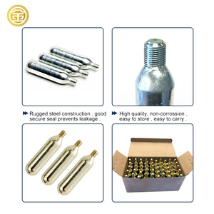 Cartucho de CO2 de Acero al Carbono de 12g, Mini Cilindro para <span class=keywords><strong>Soda</strong></span> y Cerveza, Tanque de Almacenamiento de Gas, Certificado TPED, Uso Industrial - Product Image 2