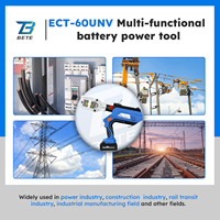 ECT-60UNV 6t Outil de sertissage hydraulique à batterie 3-en-1 300 mm pour cosses en cuivre et aluminium
