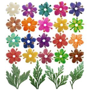 MAFANAILS 20/100 pièces, mélange de couleurs, fleurs séchées 3D naturelles, autocollants pour nail art DIY, non toxiques pour la manucure - Product Image 2