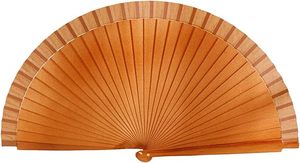Éventails pliables en bambou espagnol faits à la main, personnalisés avec logo imprimé, en bois de poirier traditionnel, pour mariages, promotionnels AI-MICH - Product Image 4