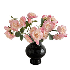 Cheap 12 Head Artificial Rose Flowers Decoration Accessories for Birthday Wedding Cake Table Decorations - Product Image 5