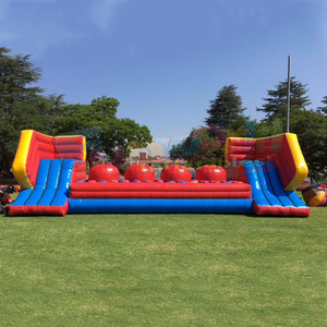 Ngoài Trời Tương Tác Bong Bóng Bóng Đá Bóng Trở Ngại Khóa Học Inflatable Trò Chơi Thể Thao Wrecking Bóng Warriors Jump - Product Image 1