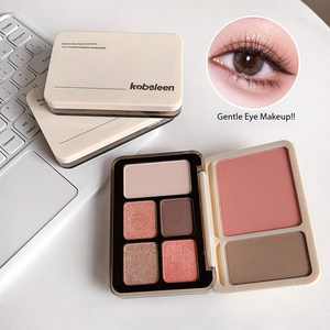 Paleta de Sombras de Ojos Multifuncional Plegable de Marca Privada, Todo en Uno, Colorete, Sombra para Ojos, Mineral Resistente al Agua, 7 Colores Oscuros de Alta Pigmentación - Product Image 4