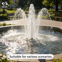 Fuente de Agua Moderna para Jardín Exterior, Boquilla de Acero Inoxidable 304, Bomba Completa, Kit de Luces LED, Tamaño Personalizado