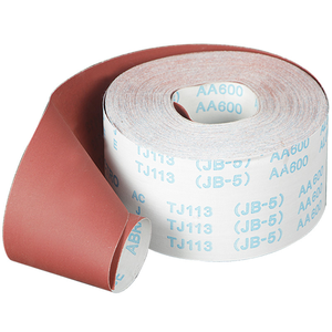 Rotoli di Tessuto Abrasivo a Strappo Larghi 100mm per Lucidatura di Metallo/Legno - Modelli JB-5, A6-0, AA600, JJ13 Disponibili - Product Image 1