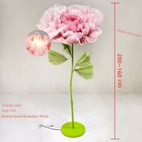 Flor Gigante de Seda con Apertura y Cierre Automático Mecánico para Decoración de Escenarios de Boda, Exhibición en Escaparates de Centros Comerciales, Electromecánica