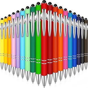Stylo publicitaire promotionnel 2-en-1 avec pointe tactile et logo personnalisé pour la vente en gros - Product Image 2