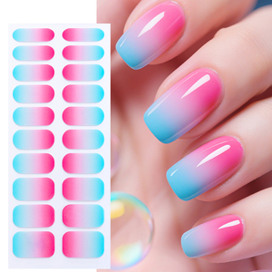 Oem ODM Hot Bán Nail Art kết thúc tốt đẹp Stickers decals Dải tùy chỉnh Gel Sơn Móng Tay kết thúc tốt đẹp 20 Nail Stickers - Product Image 2
