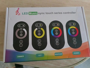Controlador táctil de música sincrónico con puerto de red único, luz LED con tira de luz, regulador de atenuación, DC12-24V - Product Image 5
