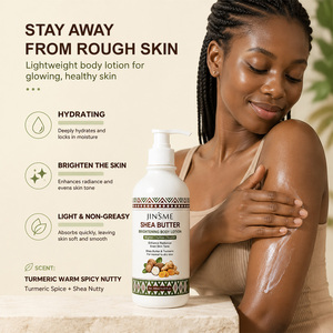 Loción Corporal Iluminadora con Manteca de Karité y Cúrcuma, Hidratante, Ligera, No Grasosa, Reparadora de la Piel, Crema Corporal, Marca Privada OEM - Product Image 3