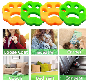 4 packs d'épilateur pour animaux de compagnie pour <span class=keywords><strong>le</strong></span> linge Attrape-peluches pour machine à laver Épilateur réutilisable pour chien pour <span class=keywords><strong>le</strong></span> linge - Product Image 3