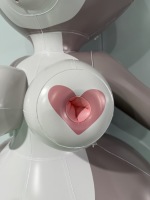 Figurine de lapin gonflable géante en PVC personnalisée de 180 cm avec bouche et sphère pour adulte, poupée lapin en vinyle durable de haute qualité avec 5 sphères