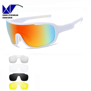 Lunettes <span class=keywords><strong>de</strong></span> <span class=keywords><strong>soleil</strong></span> <span class=keywords><strong>de</strong></span> cyclisme polarisées <span class=keywords><strong>de</strong></span> haute qualité, rouges, à monture intégrale, pour le VTT, le vélo <span class=keywords><strong>de</strong></span> montagne et le sport - Product Image 3