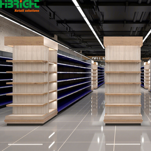 رفوف معدنية متينة عالية السطوع للسوبر ماركت، أرفف صلبة سهلة التركيب لمتاجر البقالة وحلول البيع بالتجزئة - Product Image 1