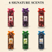 Sachet désodorisant parfumé 150g pour voiture et armoire, pot-pourri de fleurs séchées aromatiques