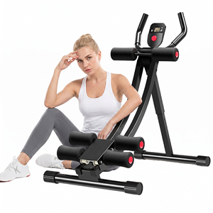 Appareil d'entraînement abdominal en <span class=keywords><strong>fer</strong></span> pliable, réglable sur 4 niveaux, pour sit-ups et remodelage de la taille, équipement de musculation du tronc pour femmes à domicile - Product Image 1