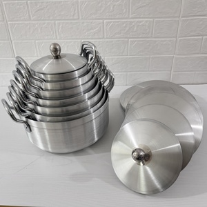 Bộ nồi chảo chống dính hợp kim nhôm bán chạy Bộ nồi chảo nhôm 7 món dày dặn Bộ nồi súp - Product Image 3