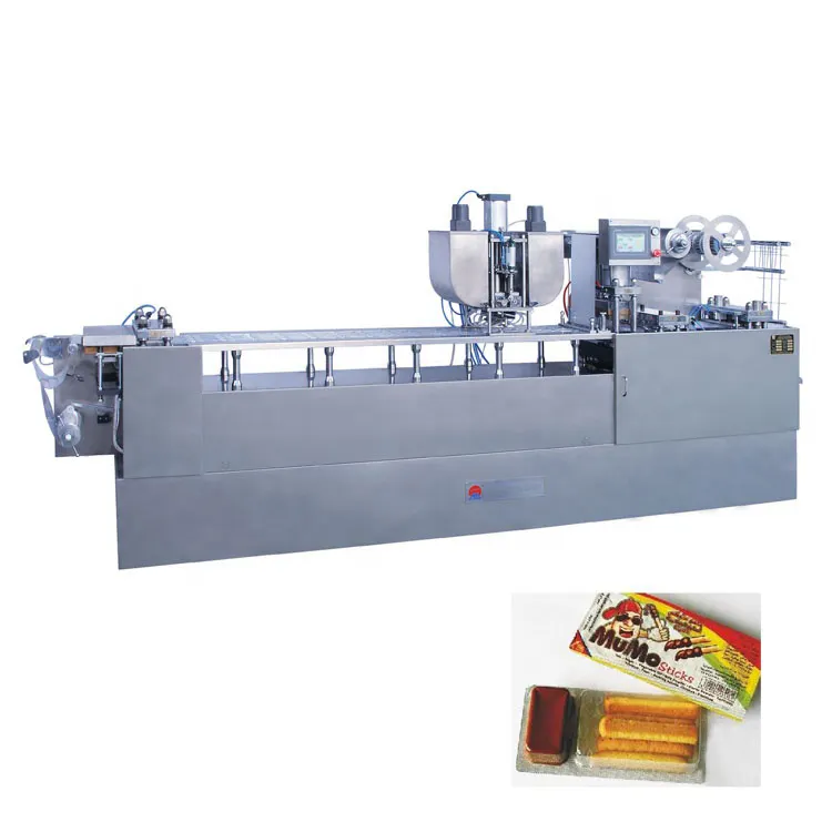 Factory Supply Cream Fish Food Chocolate Blister Packing Machine For Food