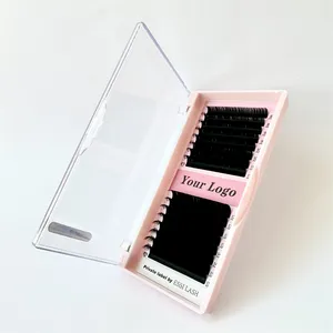 Private Label Silk Velvet Super Soft Cashmere Eye Lash Tray 25mm Premium Lash Extensions Wholesale