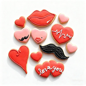 Juego de Moldes para Galletas de Acero Inoxidable con Forma Irregular de la <span class=keywords><strong>Serie</strong></span> Amor de San Valentín, Herramientas Creativas para Hornear Galletas - Product Image 4
