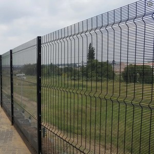 Clôture <span class=keywords><strong>de</strong></span> jardin en treillis soudé noir coloré <span class=keywords><strong>de</strong></span> Chine, galvanisée et thermolaquée, à vue claire, pour <span class=keywords><strong>la</strong></span> sécurité - Product Image 5