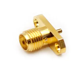 ip68 panel mount sma sma 2 hole female connector with receptacle